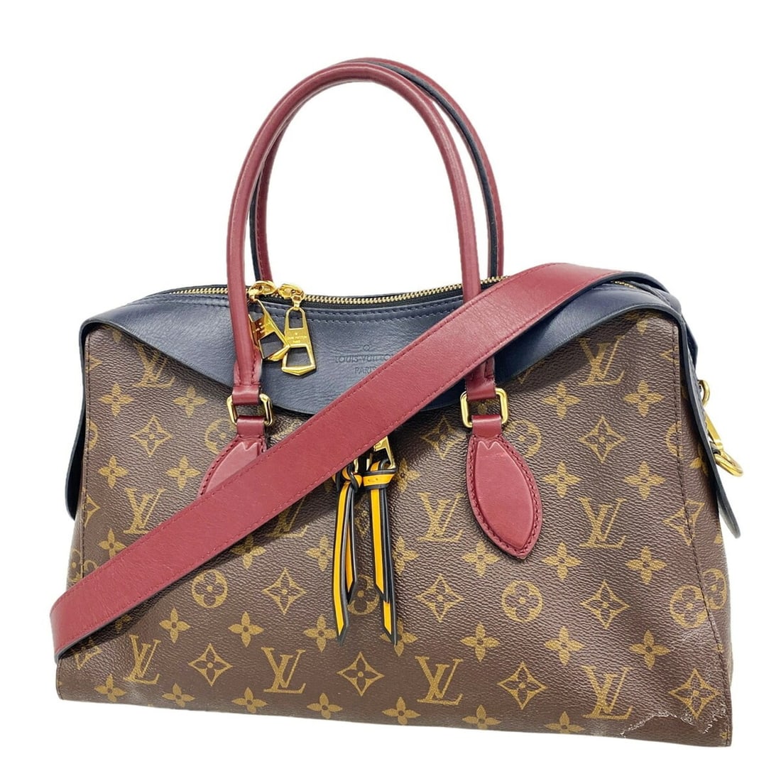 Louis Vuitton Monogram Tuileries Tote Handbag M43439 Marine Bordeaux 2-way bag for women OP023599 (1 of 20)