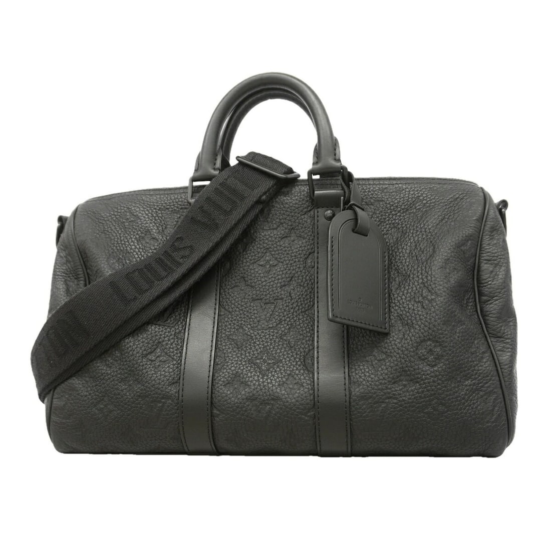 Louis Vuitton Keepall Bandoulière 35 Monogram Taurillon Handbag, M22765, Black, 2-way bag for men,: --- Catalog ---Category: SizeSize (HxWxD): 22cm x 35cm x 16cm / 8.66'' x 13.77'' x 6.29''Category: DesignType: HandbagColor: BlackGender: MenCategory: GeneralMPN: M22765Brand: Louis Vuitton--- Item Li