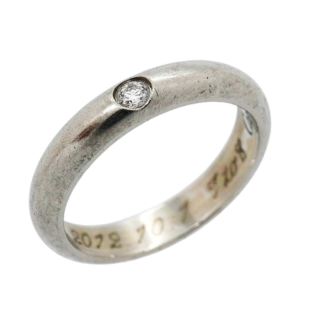 Cartier Classic Ring, 1PD (One Diamond), Pt950 Platinum, Size 49, Ladies' Ring: --- Catalog ---Category: SizeUS Size: 5Brand Size: 49Category: DesignType: Band ringStone: DiamondGender: WomenMaterial: Platinum 950Category: GeneralBrand: Cartier--- Item List ---Section: ConditionR