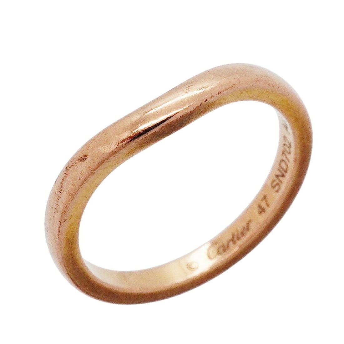 Cartier Ballerina Ring, 18K Pink Gold, Size 47, Women's: --- Catalog ---Category: SizeUS Size: 4Brand Size: 47Category: DesignType: Band ringGender: WomenMaterial: Pink gold (18K)Category: GeneralBrand: Cartier--- Item List ---Section: ConditionRanking: Ran