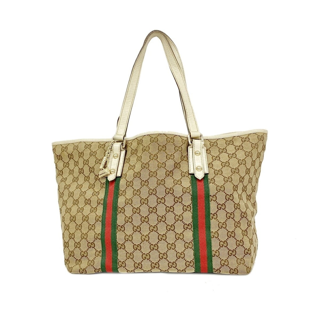 Gucci GG Canvas Sherry Line Tote Bag 139260 Brown Champagne Women's P3538154: --- Catalog ---Category: SizeSize (HxWxD): 26.5cm x 32cm x 16cm / 10.43'' x 12.59'' x 6.29''Category: DesignType: Tote bagColor: BrownGender: WomenMaterial: Canvas Category: GeneralMPN: 139260Brand: G