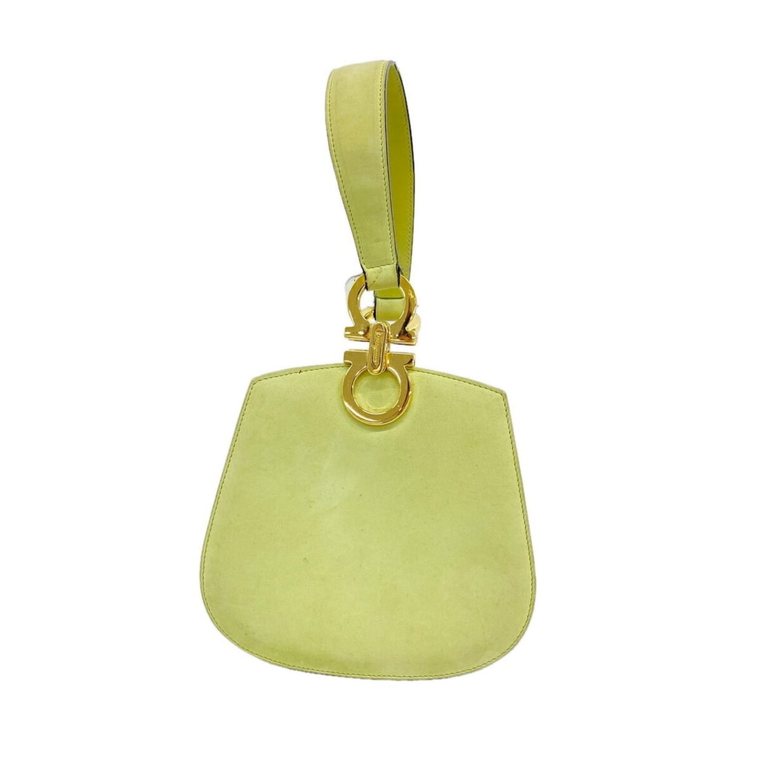 Salvatore Ferragamo Gancini Leather Handbag, Green, Women's, P3532125: --- Catalog ---Category: SizeSize (HxWxD): 15cm x 14cm x 6.5cm / 5.9'' x 5.51'' x 2.55''Category: DesignType: HandbagColor: GreenGender: WomenMaterial: Leather Hardware Color: GoldCategory: GeneralBra