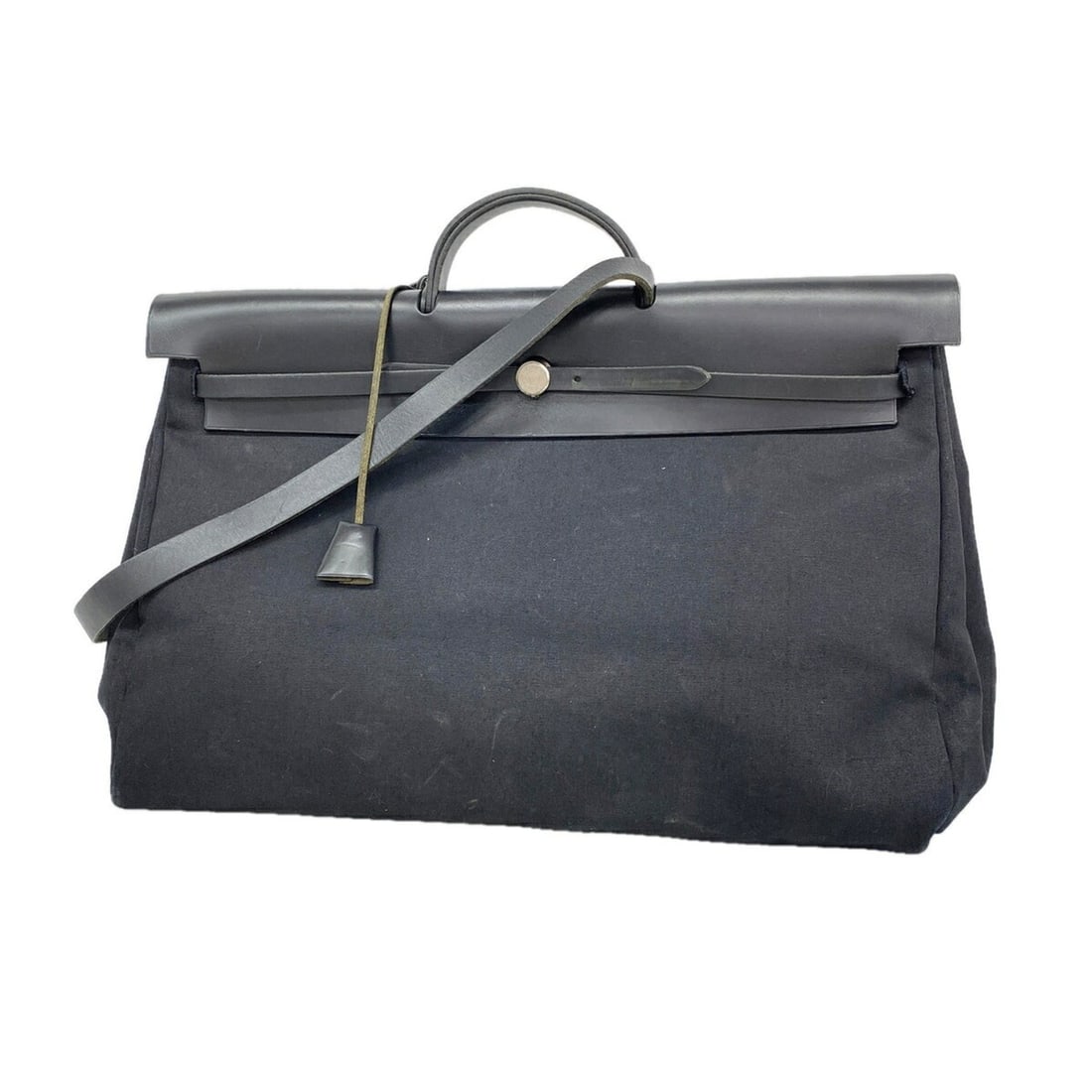 Hermes Herbag GM Toile Officier Handbag, Black, ?C Stamp, 2-way bag, Men's/Women's, P3526641 (1 of 12)
