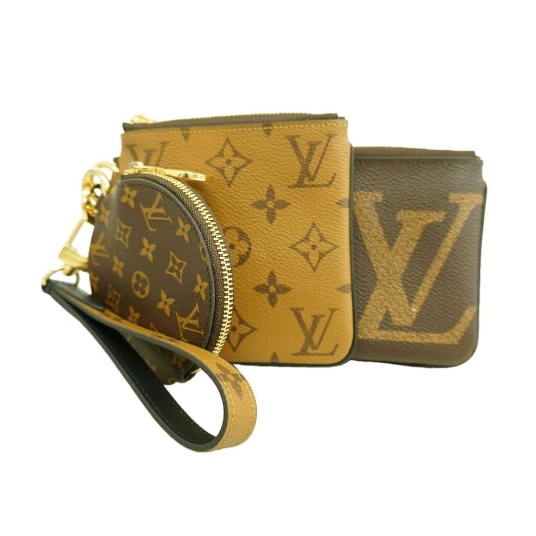 Louis Vuitton Monogram Giant Reverse Pochette Trio Bag/Pouch M68756 Brown Women's P3526607: --- Catalog ---Category: SizeSize (HxWxD): 10cm x 19cm x 1cm / 3.93'' x 7.48'' x 0.39''Category: DesignType: PouchColor: BrownGender: WomenCategory: GeneralMPN: M68756Brand: Louis Vuitton--- Item List