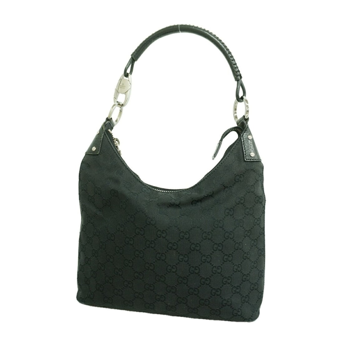 Gucci handbag, GG canvas, 115003, black, women's, P3526589 (1 of 17)