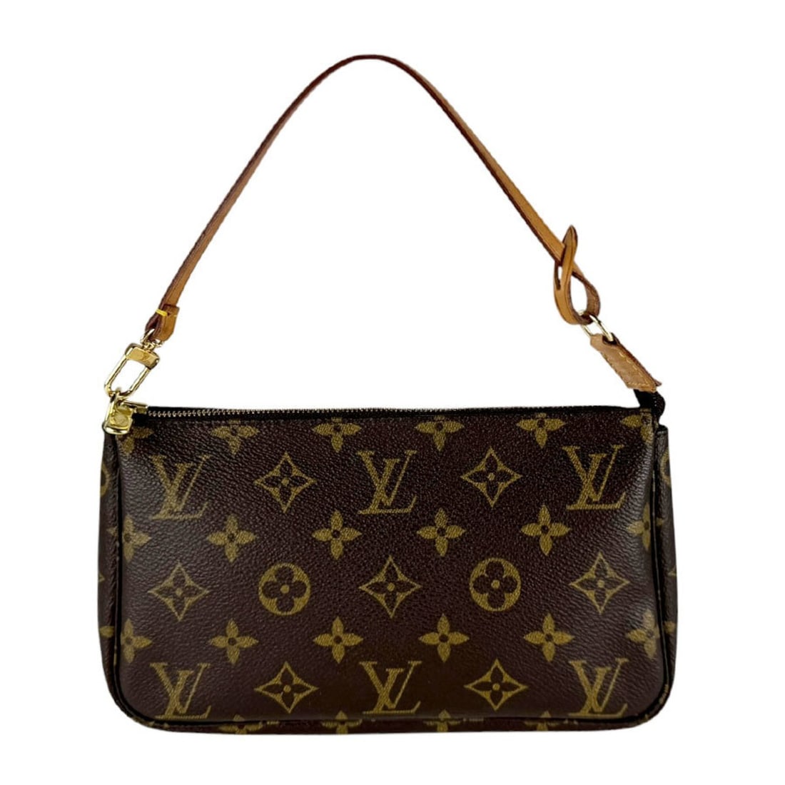 Louis Vuitton LOUIS VUITTON Handbag Accessory Pouch Monogram Pochette Accessoires Canvas Brown: --- Catalog ---Category: SizeSize (HxWxD): 14cm x 22cm x 3cm / 5.51'' x 8.66'' x 1.18''Category: DesignType: Handbag, Pochette, PouchColor: Brown, MonogramGender: WomenMaterial: Monogram Category: Gen