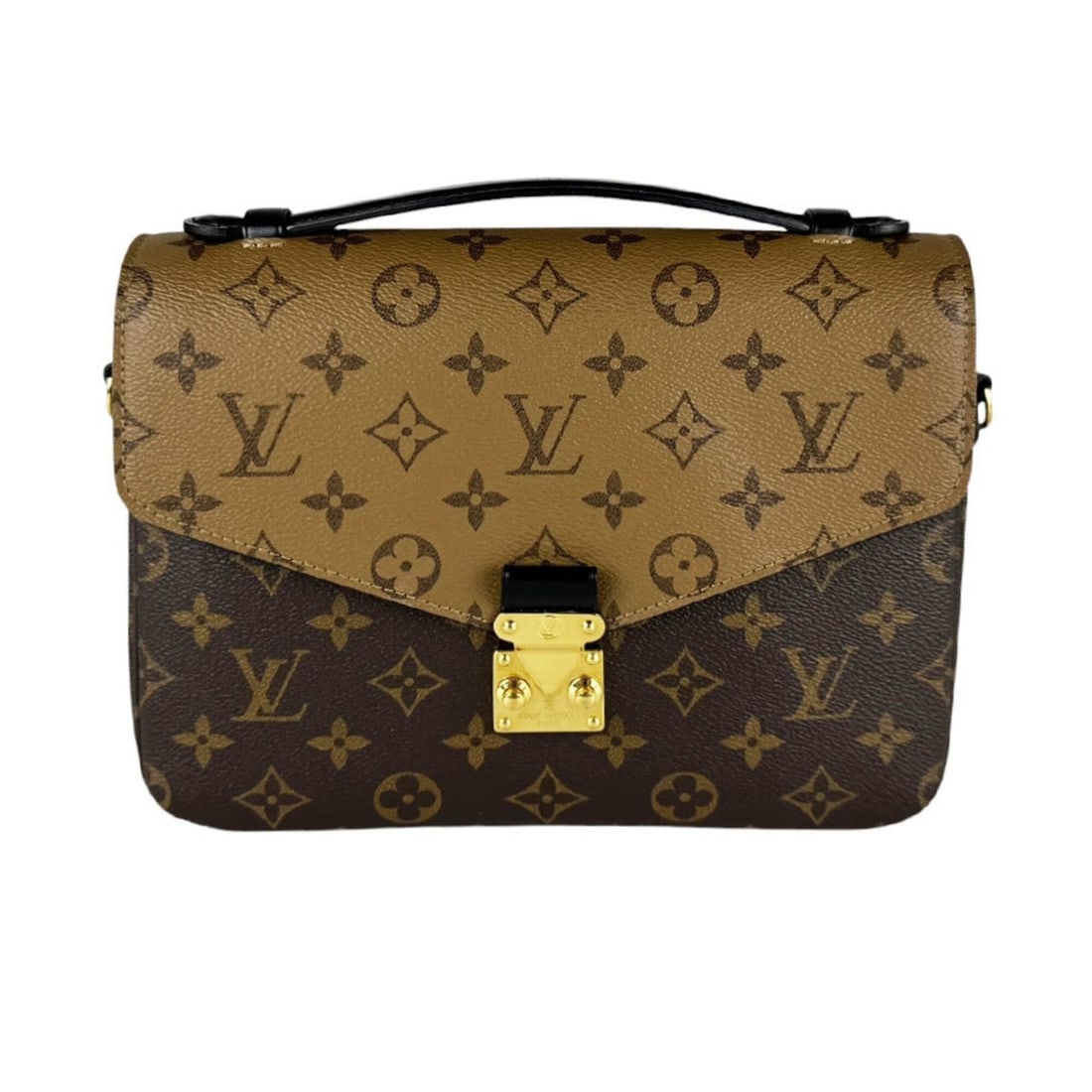 Louis Vuitton LOUIS VUITTON Shoulder Bag Monogram Reverse Pochette Metis MM Brown Women's M44876: --- Catalog ---Category: SizeSize (HxWxD): 18cm x 25cm x 6cm / 7.08'' x 9.84'' x 2.36''Category: DesignType: Pochette, Shoulder bagColor: Brown, Monogram ReverseGender: WomenMaterial: Monogram Reverse