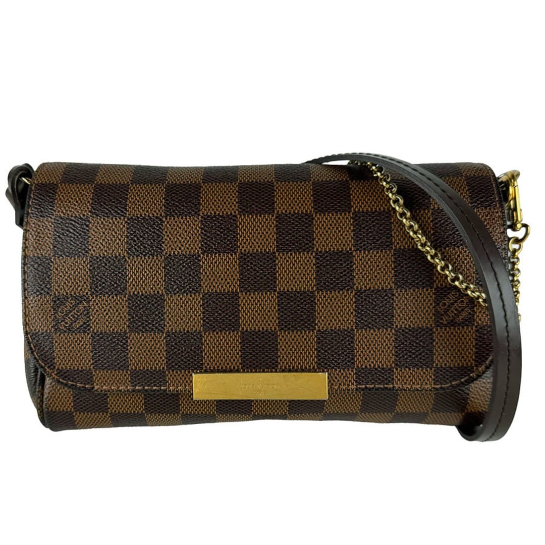 Louis Vuitton LOUIS VUITTON Shoulder Bag Handbag Damier Favorite PM Canvas Ebene Women's N41276 (1 of 13)
