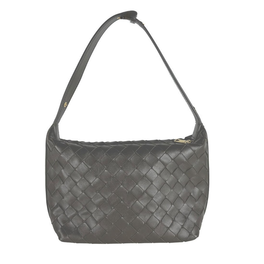 Bottega Veneta Intrecciato Mini Wallace Leather Handbag, Khaki, Women's, z10984 (1 of 20)