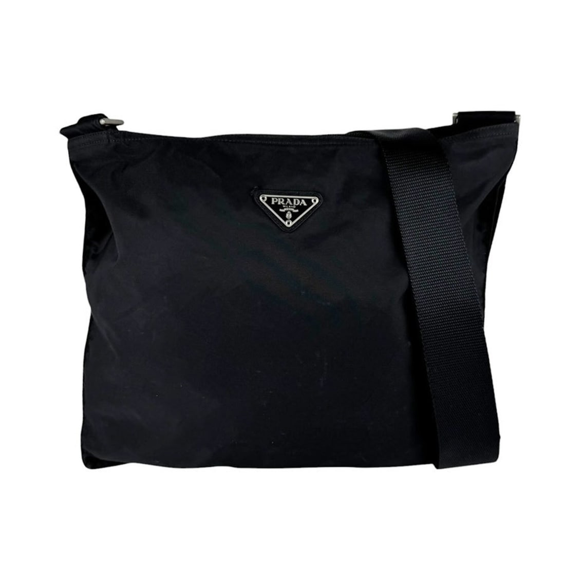 Prada PRADA Shoulder Bag, Nylon, Black, Men's/Women's, z11073 (1 of 16)