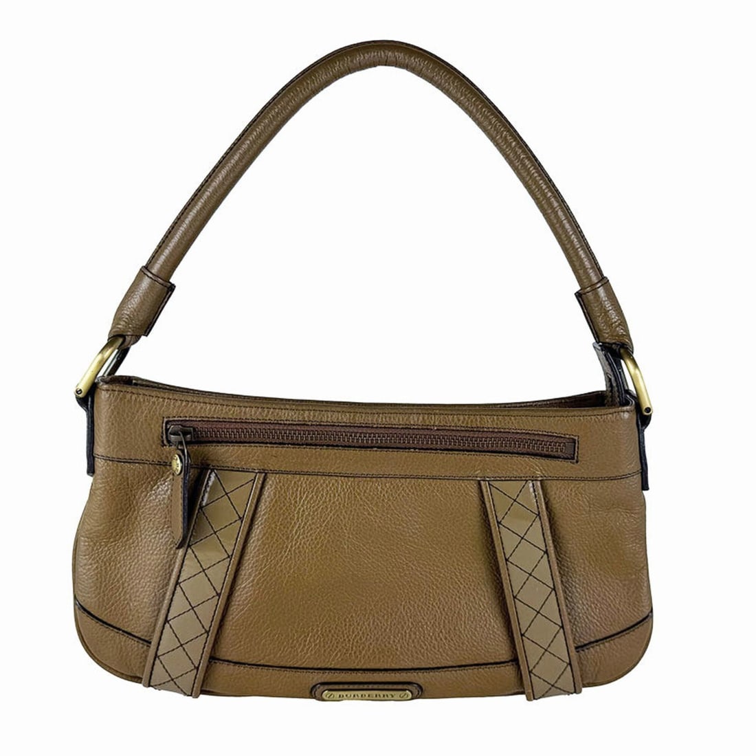 Burberry handbag, leather, brown, women's, z10955: --- Catalog ---Category: SizeSize (HxWxD): 17.5cm x 33cm x 1.5cm / 6.88'' x 12.99'' x 0.59''Category: DesignType: HandbagColor: BrownGender: WomenMaterial: Leather Category: GeneralBrand: Burberry--- 