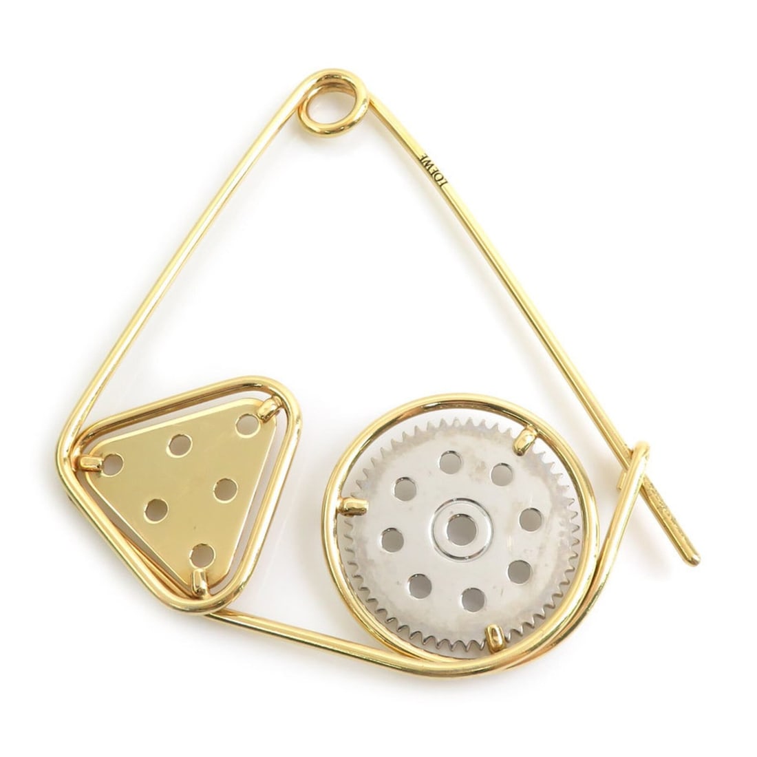 Loewe charm brooch, metal, gold, silver, men's, women's, 56823a: --- Catalog ---Category: SizeSize (HxWxD): 13cm x 11.7cm / 5.11'' x 4.6''Category: DesignType: BroochColor: Gold, SilverGender: Men,WomenMaterial: MetalCategory: GeneralBrand: Loewe--- Item List ---Se