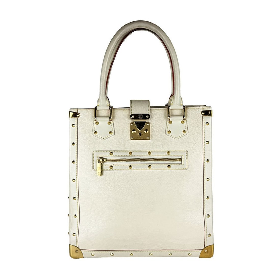 Louis Vuitton LOUIS VUITTON Suhali Impreviable Leather Handbag, Blanc, Men's/Women's, M91819 z10971: --- Catalog ---Category: SizeSize (HxWxD): 34cm x 33cm x 12cm / 13.38'' x 12.99'' x 4.72''Category: DesignType: HandbagColor: BlancGender: Men,WomenMaterial: Leather Category: GeneralMPN: M91819Brand: