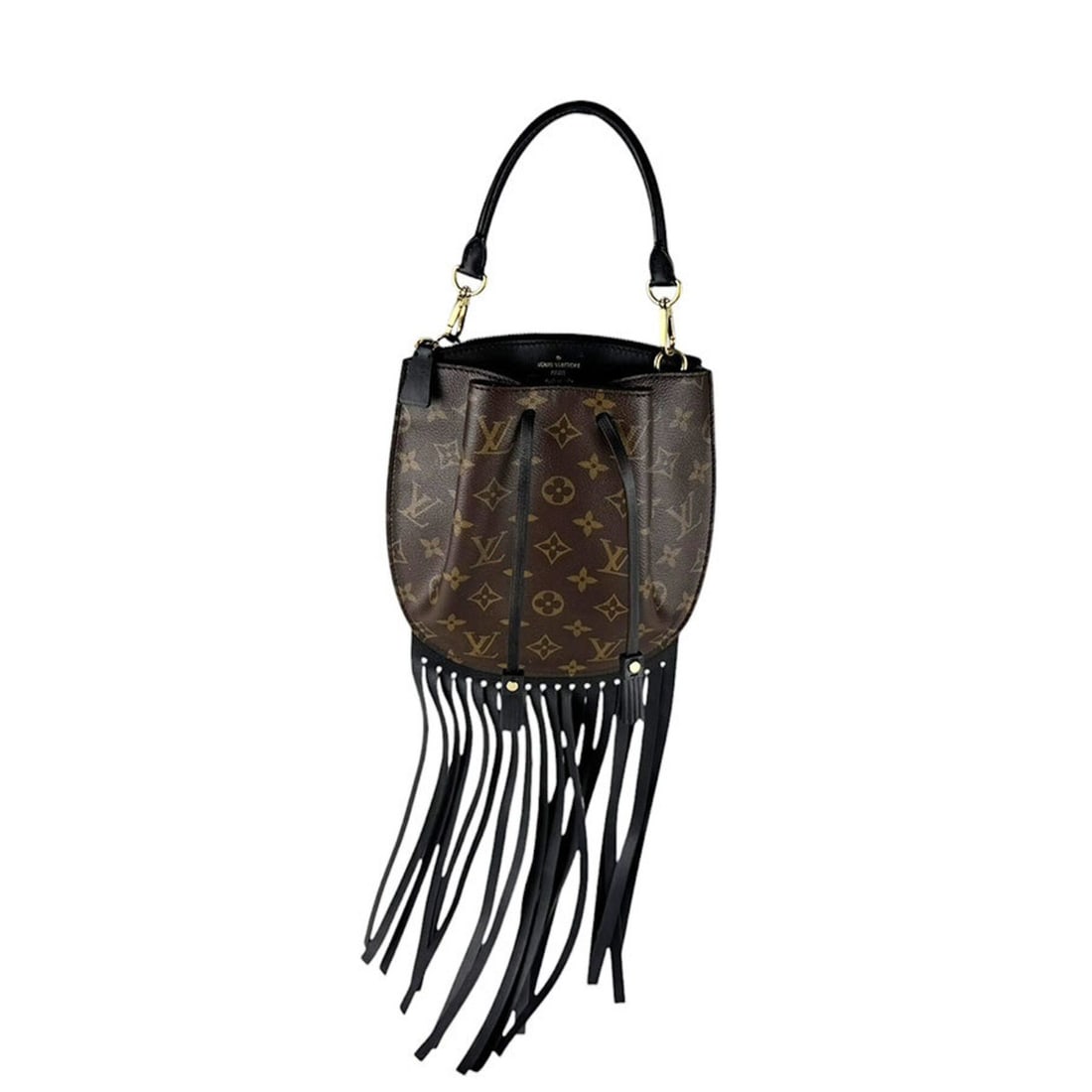 Louis Vuitton LOUIS VUITTON Handbag Shoulder Bag Monogram Fringed Noe MINI Canvas Leather Brown: --- Catalog ---Category: SizeSize (HxWxD): 51cm x 23cm x 2.5cm / 20.07'' x 9.05'' x 0.98''Category: DesignType: Handbag, Shoulder bagColor: Black, BrownGender: WomenMaterial: Monogram , Canvas , Leath