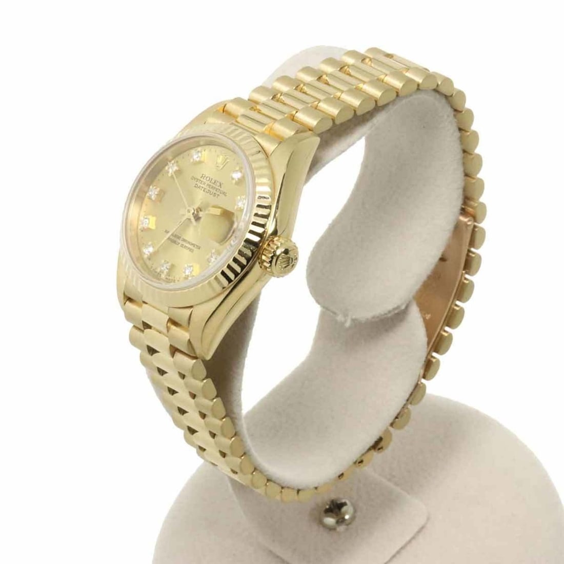 Rolex Datejust 69178G (X-serial number), Ladies' Watch, 10 Diamonds, Champagne Gold, Solid 18K: --- Catalog ---Category: SizeWrist Size: 15.5cm / 6.1''Case Diameter: 26mm / 1.02''Category: DesignType: WristwatchGender: WomenColor (Dial): ChampagneMaterial (Band): Yellow gold (18K)Material (Case)