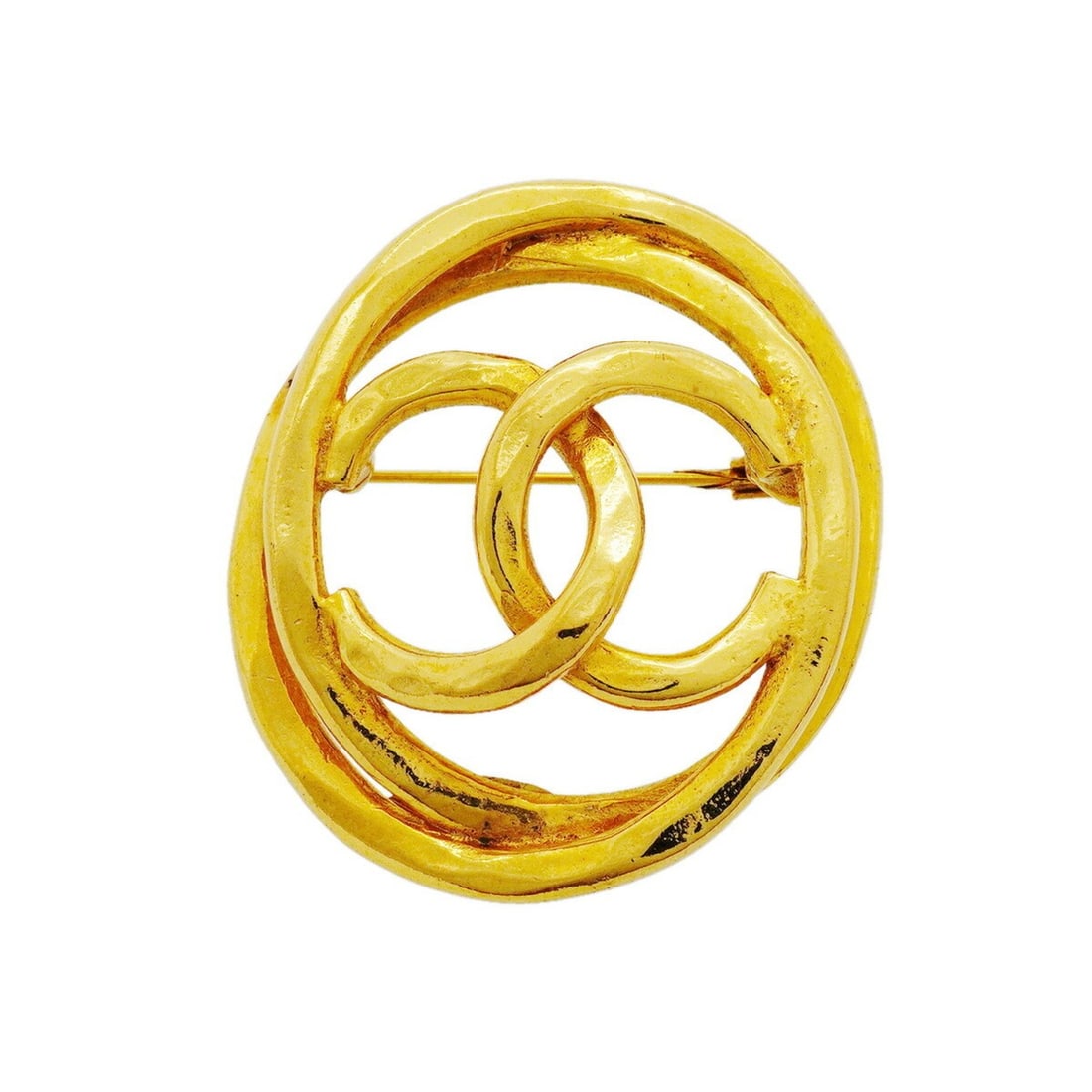 Chanel Brooch, Coco Mark, GP Plated Gold, Women's: --- Catalog ---Category: SizeSize (HxWxD): 4.11cm x 3.67cm / 1.61'' x 1.44''Category: DesignType: BroochColor: GoldGender: WomenMaterial: Gold platingCategory: GeneralBrand: Chanel--- Item List ---Sec