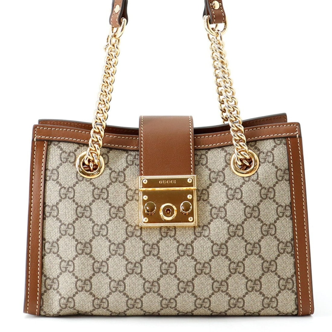 Gucci GG Supreme Padlock Shoulder Bag Small 498156 GUCCI Handbag (1 of 11)