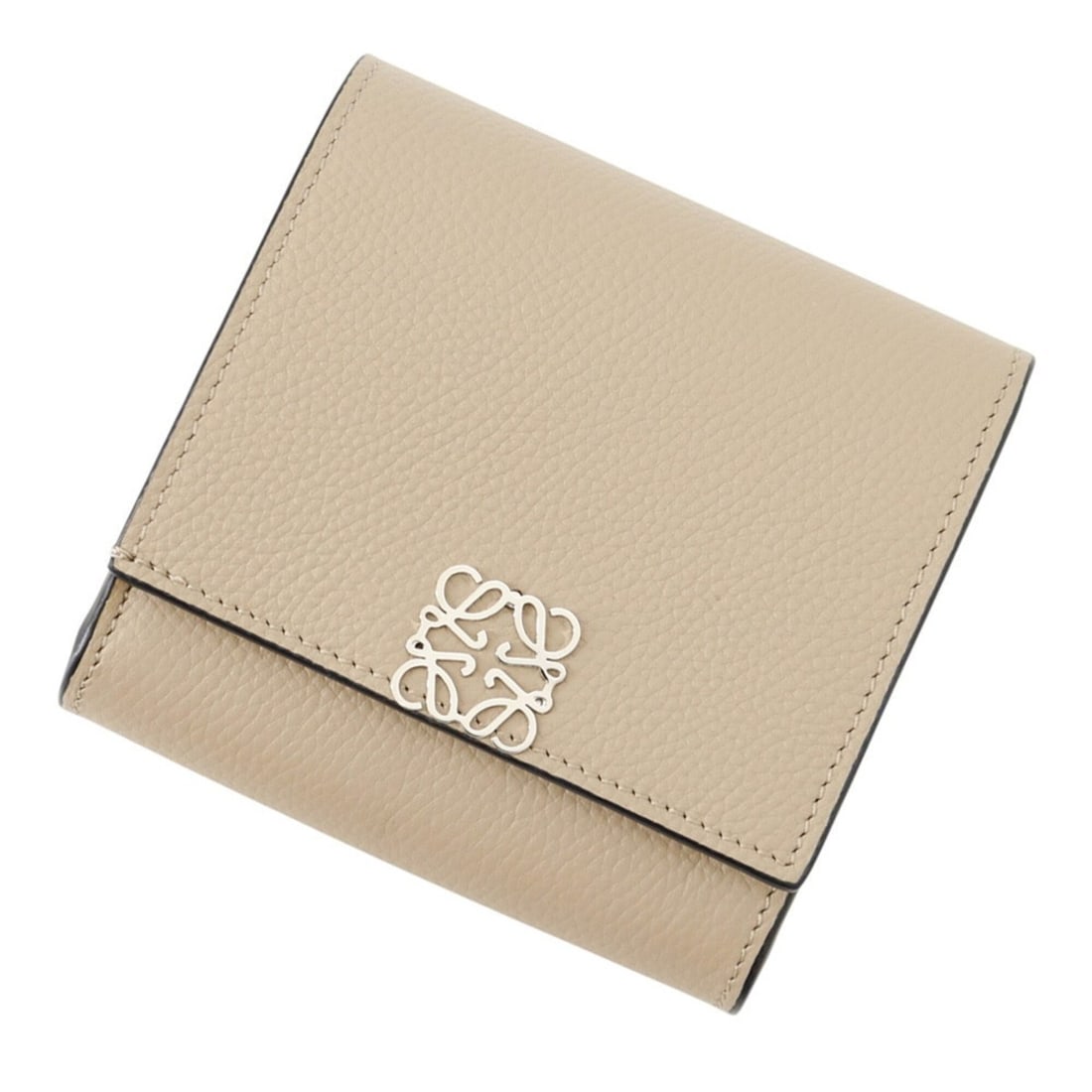 Loewe Anagram Compact Flap Wallet, Pebble Grain Calf Leather, C821L57X01, LOEWE Wallet (1 of 11)