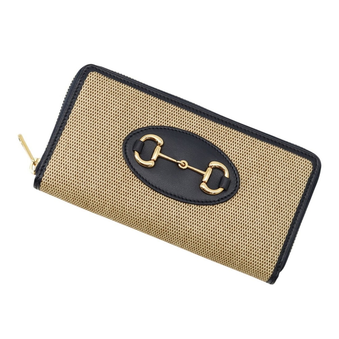 Gucci Long Wallet Horsebit 1955 Zip Around Canvas Leather 621889 GUCCI Japan Limited Black WALLET: --- Catalog ---Category: SizeSize (HxWxD): 10cm x 19cm / 3.93'' x 7.48''Category: DesignType: Long wallet (bi-fold)Color: Beige, NavyGender: Men,WomenMaterial: Canvas , Leather Category: GeneralBrand: