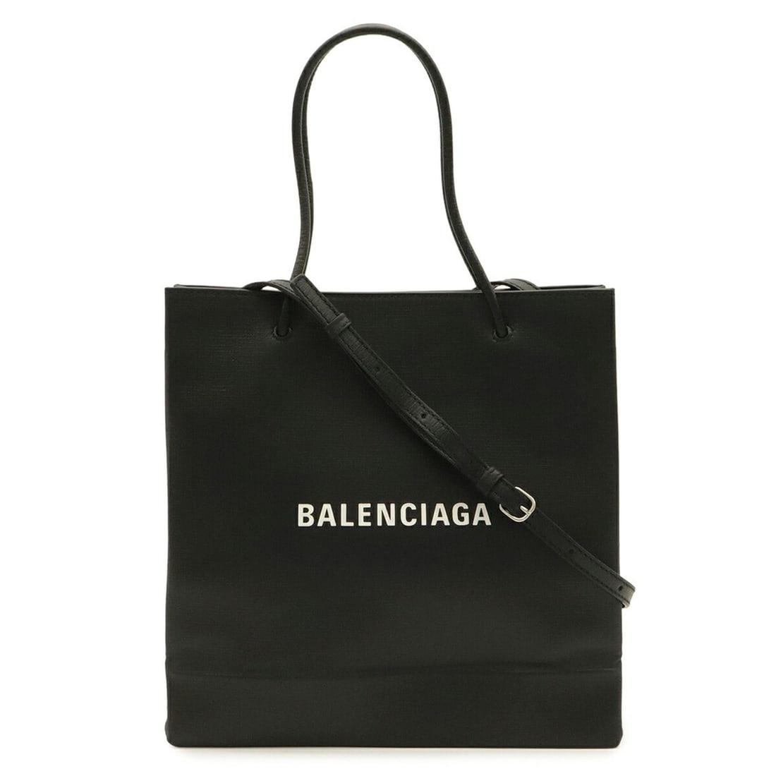 BALENCIAGA Balenciaga Tote S Bag Shoulder Leather Black 597860 (1 of 10)