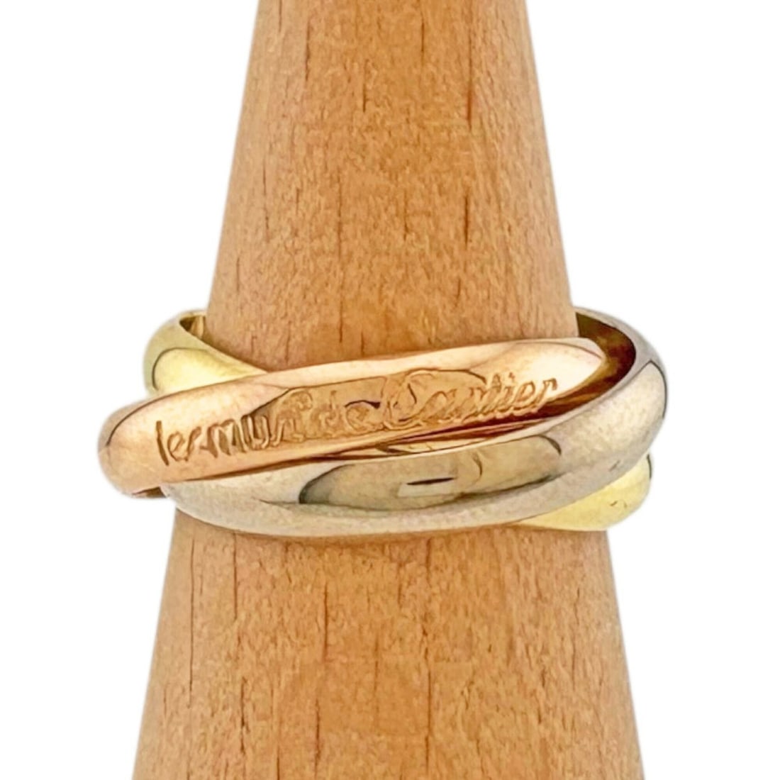 Cartier Trinity Ring, 1, 18K Yellow Gold, Women's CARTIER: --- Catalog ---Category: PackNumber in Pack: 1Category: SizeJP Size: 12US Size: 6.5Category: DesignType: Band ringColor: Gold, Pink gold, SilverGender: WomenMaterial: Pink gold (18K), White gold (18K)
