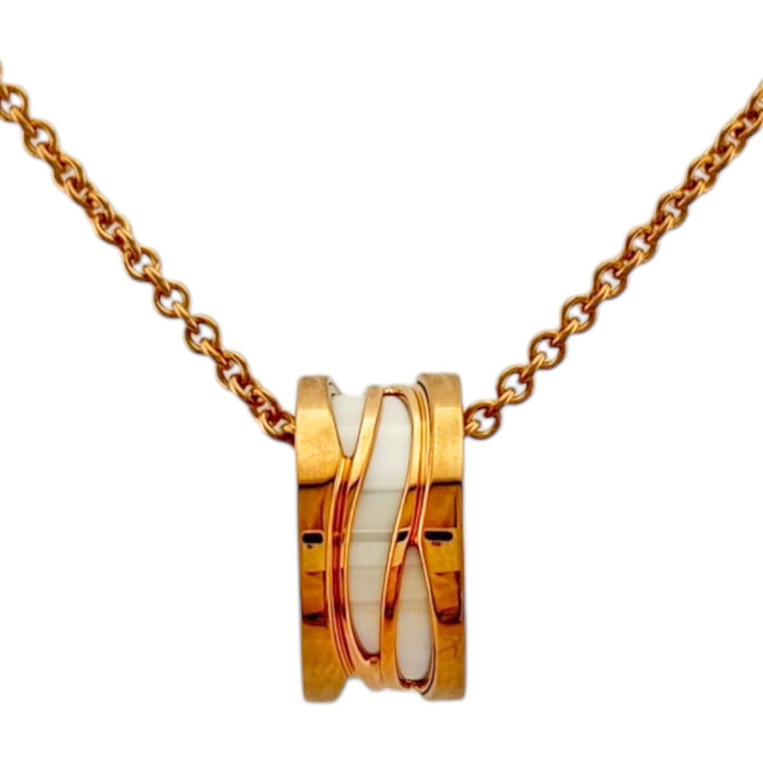 Bulgari B-ZERO.1 Design Legend Necklace, 18K Pink Gold, Women's BVLGARI (1 of 16)