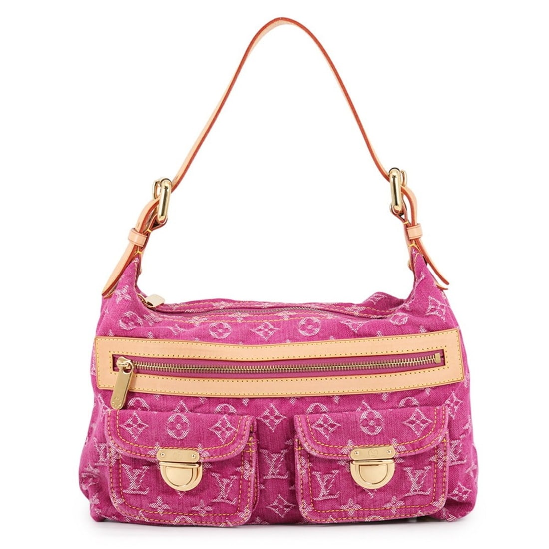 Louis Vuitton Monogram Denim Baggy PM Shoulder Bag M95212 LOUIS VUITTON Handbag (1 of 16)