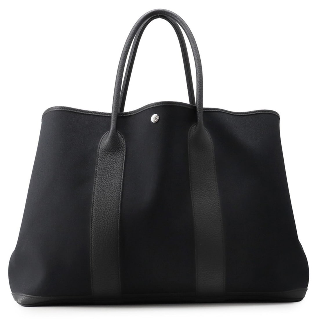 Hermes Garden GM Tote Bag, Black, Toile Military Negonda, Y Stamp, Party, Garden, Handbag, Women's: --- Catalog ---Category: SizeWeight: 1.42kg / 3.13lb.Size (HxWxD): 35cm x 50cm x 24cm / 13.77'' x 19.68'' x 9.44''Category: DesignType: Handbag, Tote bagColor: BlackGender: WomenClosure: Snap fastener