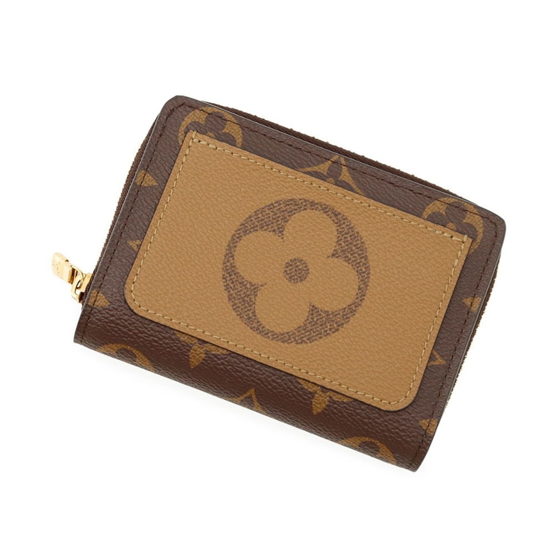 Louis Vuitton Bi-fold Wallet Monogram Reverse Portefeuille Lou M81461 LOUIS VUITTON Black WALLET (1 of 12)