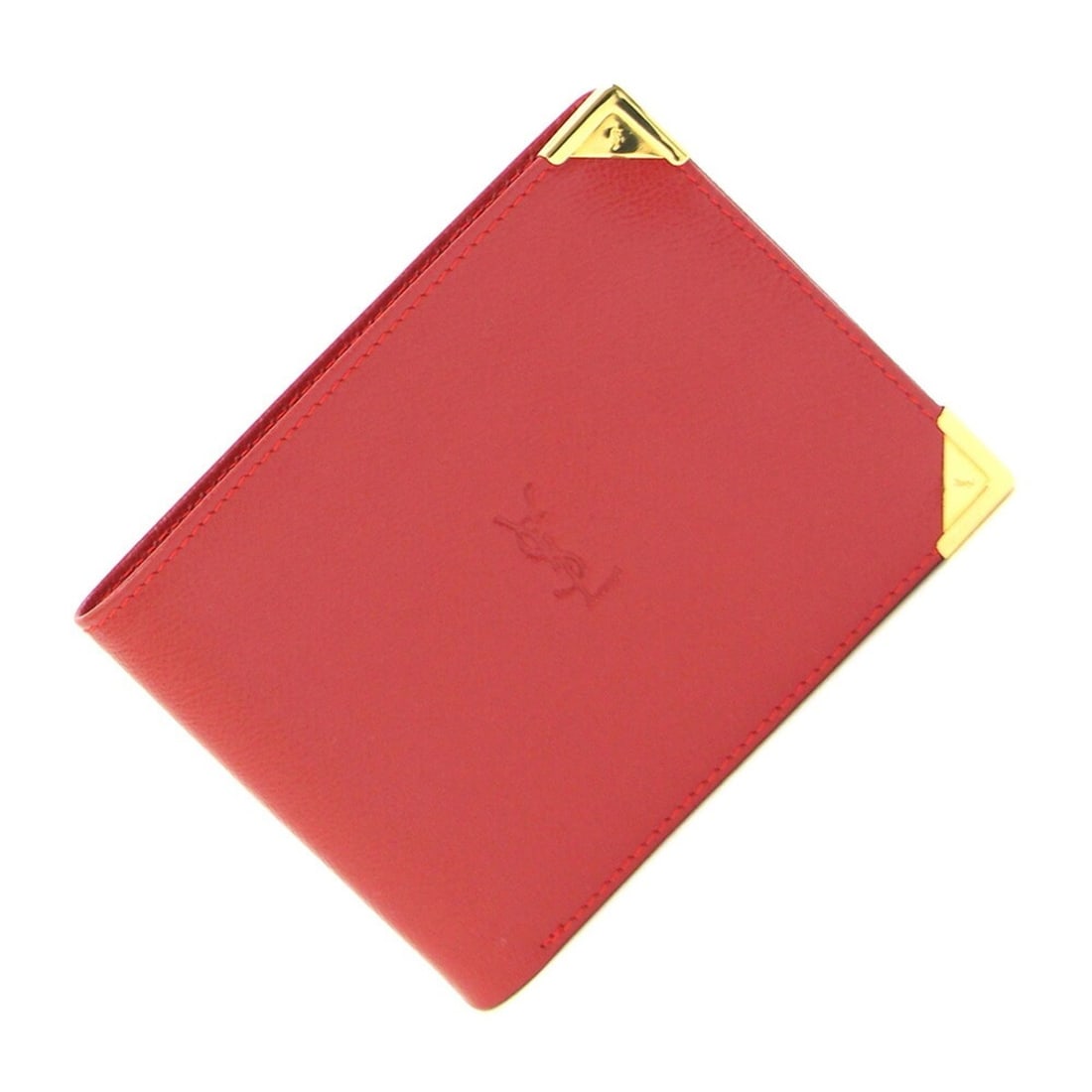 Yves Saint Laurent Bi-fold Wallet, Red Leather, Compact Old YSL, Men's: --- Catalog ---Category: SizeSize (HxWxD): 8.7cm x 11.5cm / 3.42'' x 4.52''Category: DesignType: Bill wallet (bi-fold)Color: Red colorGender: MenMaterial: Leather Category: GeneralBrand: Yves Saint La