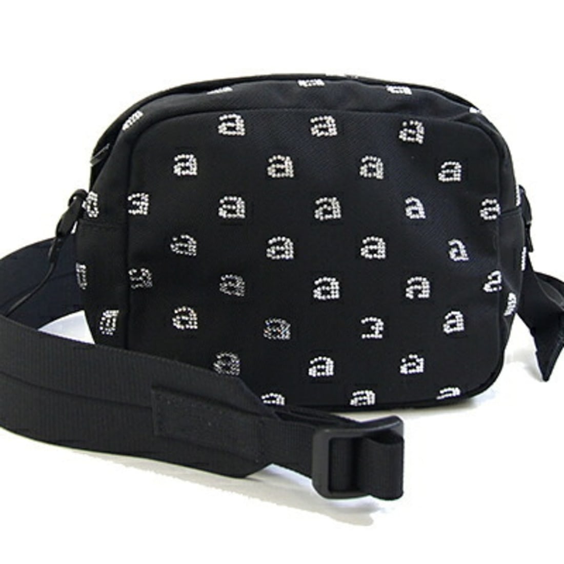 Alexander Wang Shoulder Bag Camera 20123X03M Black Nylon Canvas Crystal Glass Pouch Crossbody for: --- Catalog ---Category: SizeSize (HxWxD): 13cm x 16cm x 8cm / 5.11'' x 6.29'' x 3.14''Category: DesignType: Pochette, Shoulder bagColor: BlackGender: Men,WomenMaterial: Nylon canvas Category: General