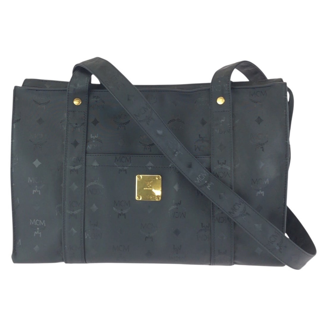 MCM Vintage Visetos Black Nylon Shoulder Bag/Tote Bag with Gold Hardware for Women: --- Catalog ---Category: SizeSize (HxWxD): 25cm x 38cm x 14cm / 9.84'' x 14.96'' x 5.51''Category: DesignType: Shoulder bag, Tote bagColor: BlackGender: WomenMaterial: Nylon Hardware Color: GoldCatego