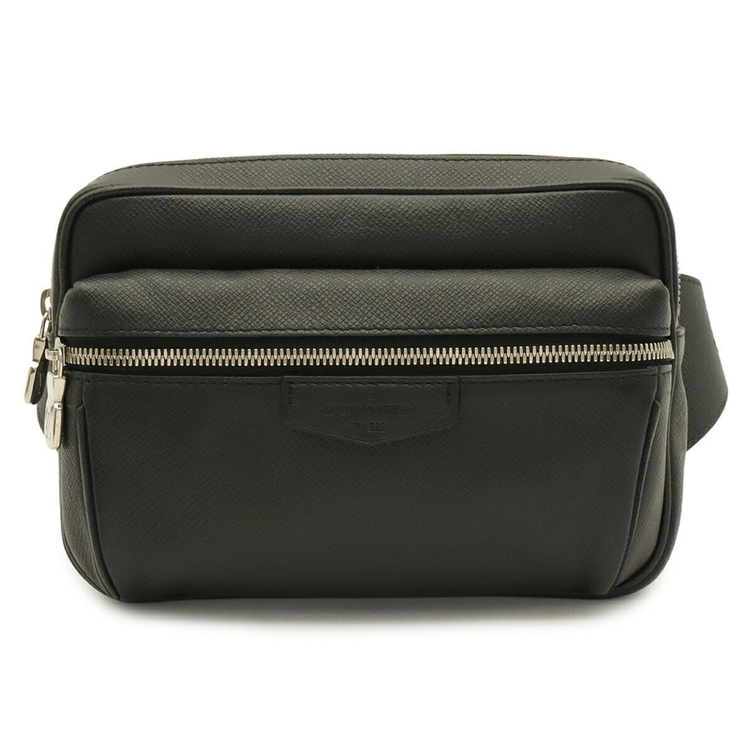 LOUIS VUITTON Louis Vuitton Taiga Bum Bag Outdoor Waist Pouch Body Noir Black M33438 (1 of 15)