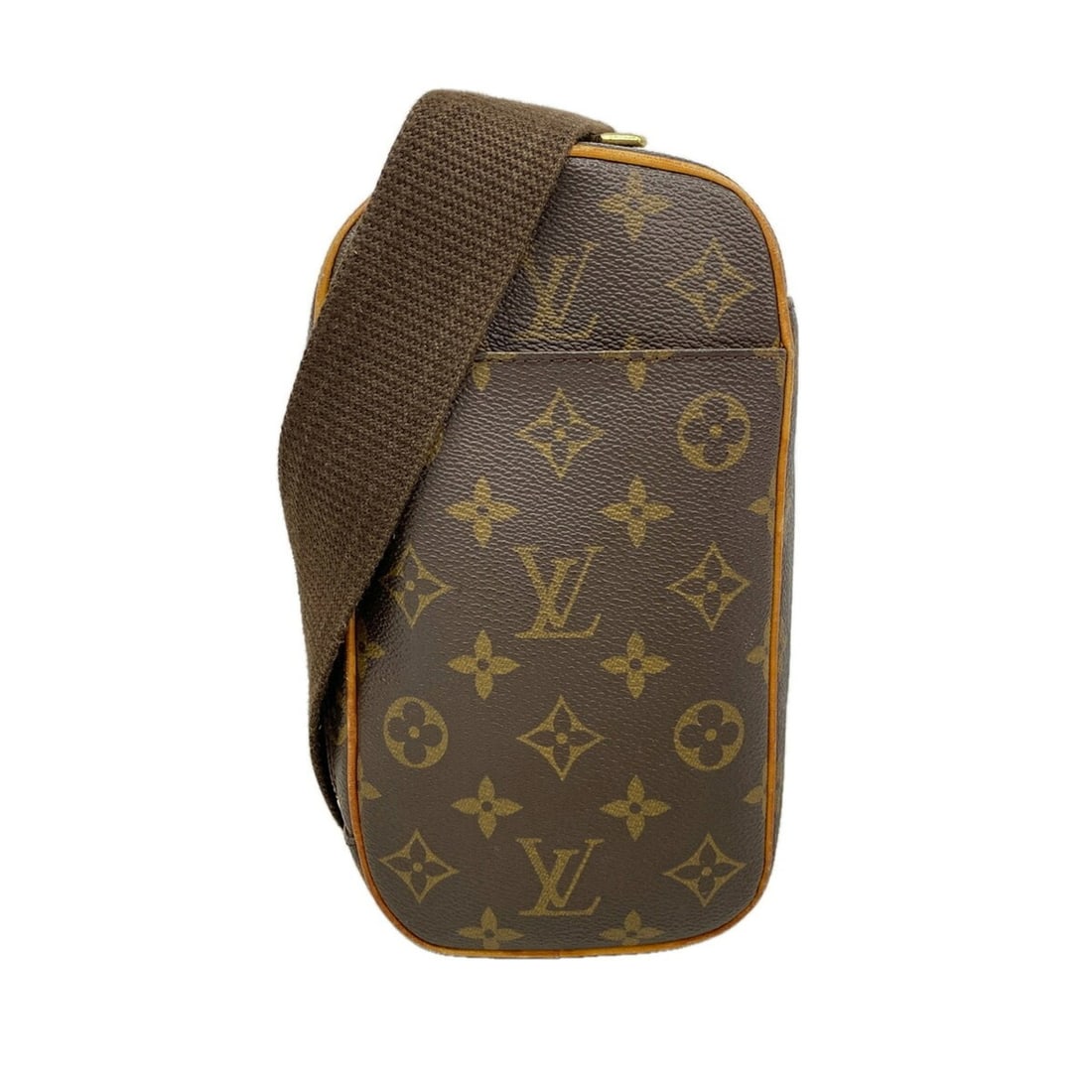 Louis Vuitton Monogram Pochette Gange M51870 Brown Men's Bag/Body Bag: --- Catalog ---Category: SizeSize (HxWxD): 22cm x 12cm x 4.5cm / 8.66'' x 4.72'' x 1.77''Category: DesignType: Sling bagColor: BrownGender: MenCategory: GeneralMPN: M51870Brand: Louis Vuitton--- Item 