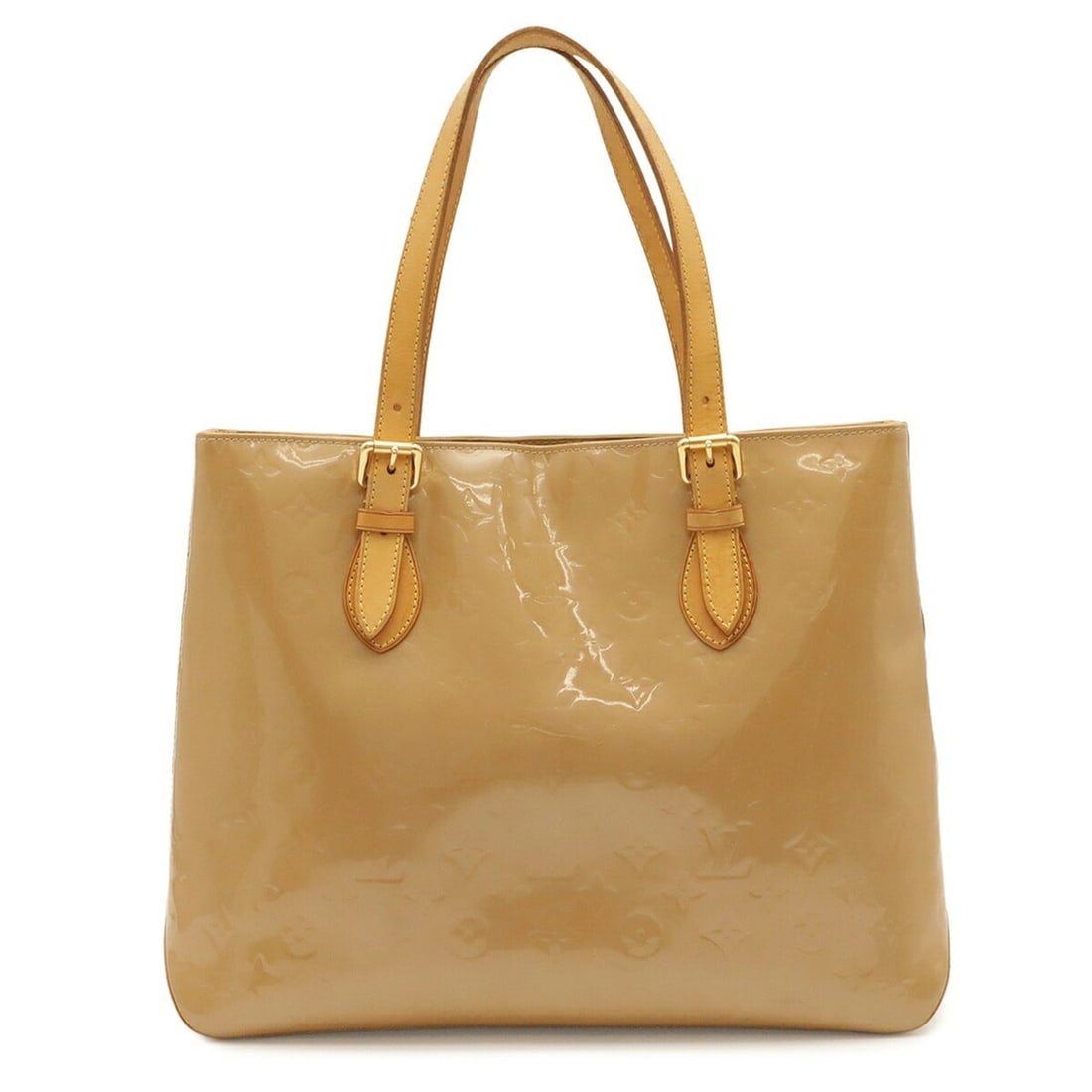 LOUIS VUITTON Louis Vuitton Monogram Vernis Brentwood Tote Bag Shoulder Enamel Patent Leather (1 of 14)