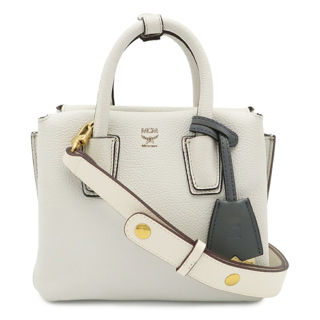 MCM Milla Handbag Shoulder Bag Leather Off-White Ivory White: --- Catalog ---Category: SizeSize (HxWxD): 17cm x 21cm x 11cm / 6.69'' x 8.26'' x 4.33''Category: DesignType: Handbag, Shoulder bagColor: Ivory, Off-whiteGender: WomenMaterial: Leather Hardware Color: