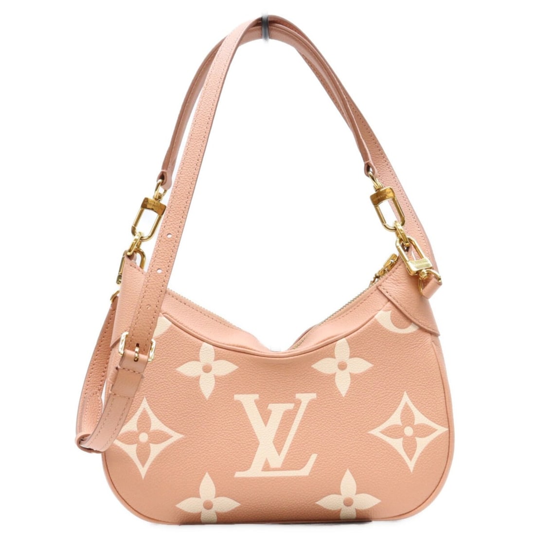 LOUIS VUITTON M46301 Bicolor Empreinte Rose Trianon Bagatelle NM Shoulder Bag Pink Gold Hardware: --- Catalog ---Category: SizeSize (HxWxD): 18cm x 24cm x 7cm / 7.08'' x 9.44'' x 2.75''Category: DesignType: Shoulder bagColor: PinkGender: WomenMaterial: Monogram Empreinte Hardware Color: GoldCatego