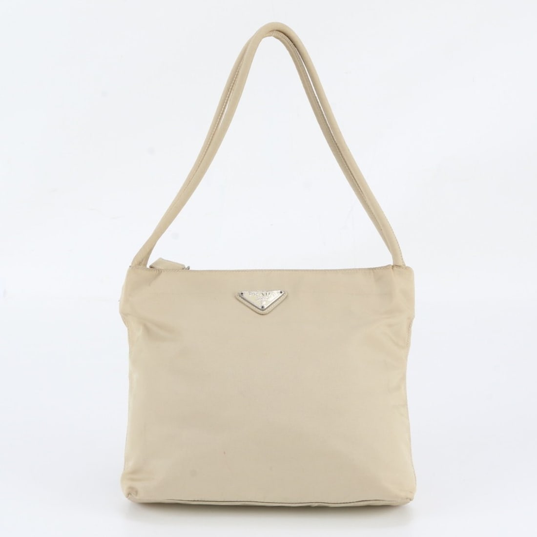 Prada Tessuto Nylon Triangle Logo Shoulder Bag Tote Handbag for Women: --- Catalog ---Category: SizeSize (HxWxD): 22cm x 25cm x 5cm / 8.66'' x 9.84'' x 1.96''Category: DesignType: Handbag, Shoulder bag, Tote bagColor: IvoryGender: WomenCategory: GeneralBrand: PradaCountr