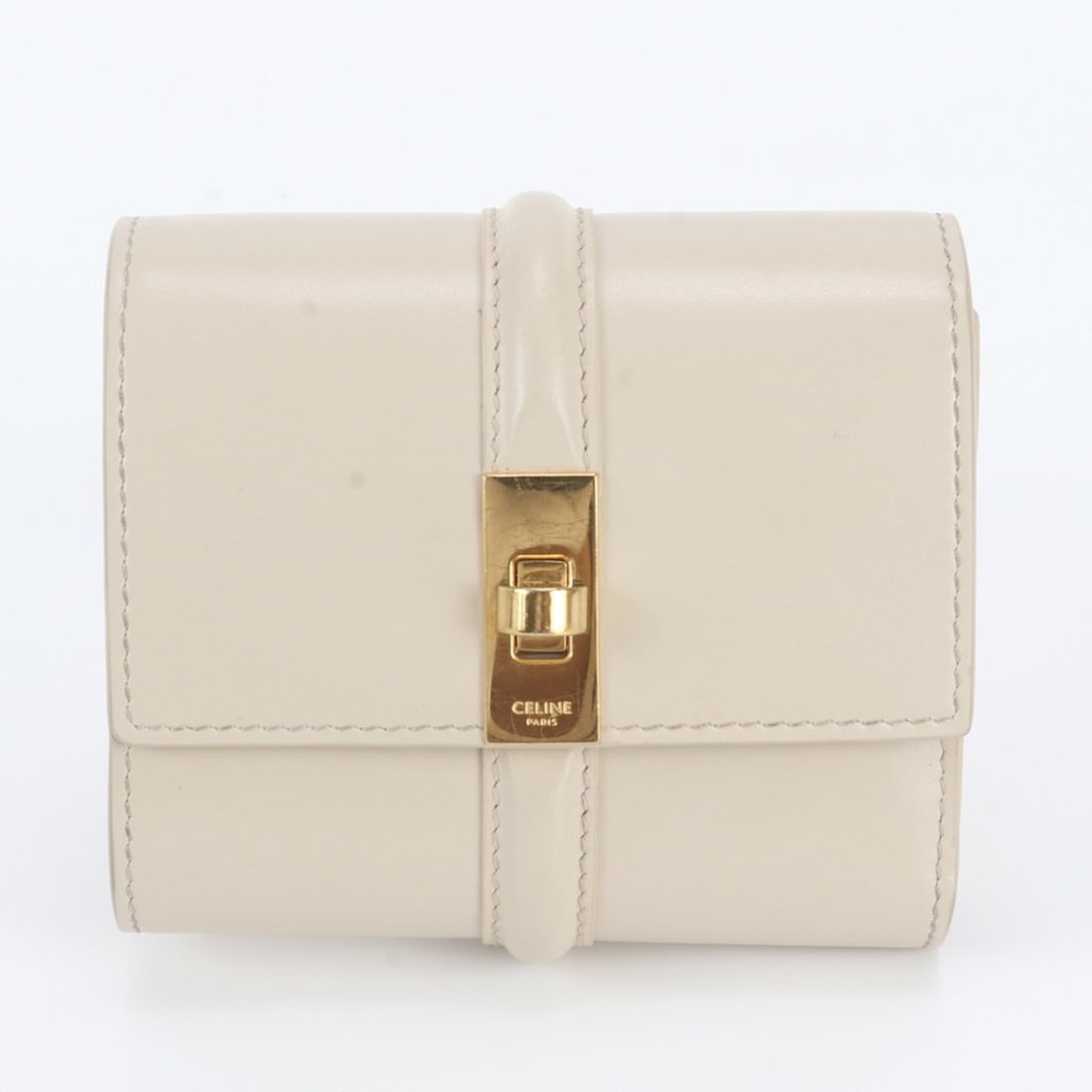 Celine Small Trifold Wallet 16 Seize Leather Tri-fold Compact Women's (1 of 12)
