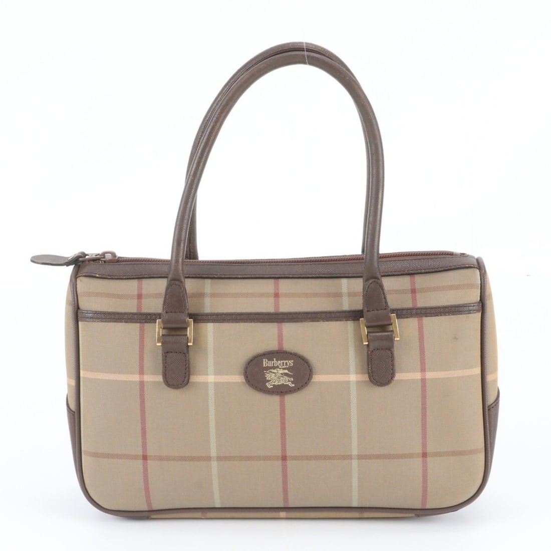 Burberry Nova Check Leather Tote Bag Shoulder Handbag Brown Women's: --- Catalog ---Category: SizeSize (HxWxD): 19cm x 26cm x 8cm / 7.48'' x 10.23'' x 3.14''Category: DesignType: Handbag, Shoulder bag, Tote bagColor: BrownGender: WomenMaterial: Leather , Canvas Categor
