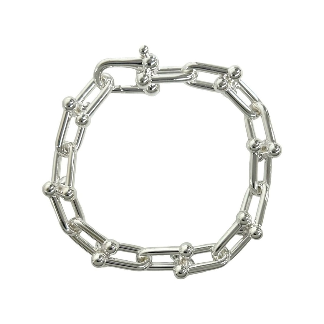 TIFFANY&Co. Tiffany HardWear Large Link 16-Link Bracelet, Sterling Silver 925, Men's Accessory,: --- Catalog ---Category: SizeLength: 19cm / 7.48''Category: DesignType: Charm braceletColor: SilverGender: MenMaterial: Silver 925Category: GeneralBrand: Tiffany--- Item List ---Section: ConditionRank