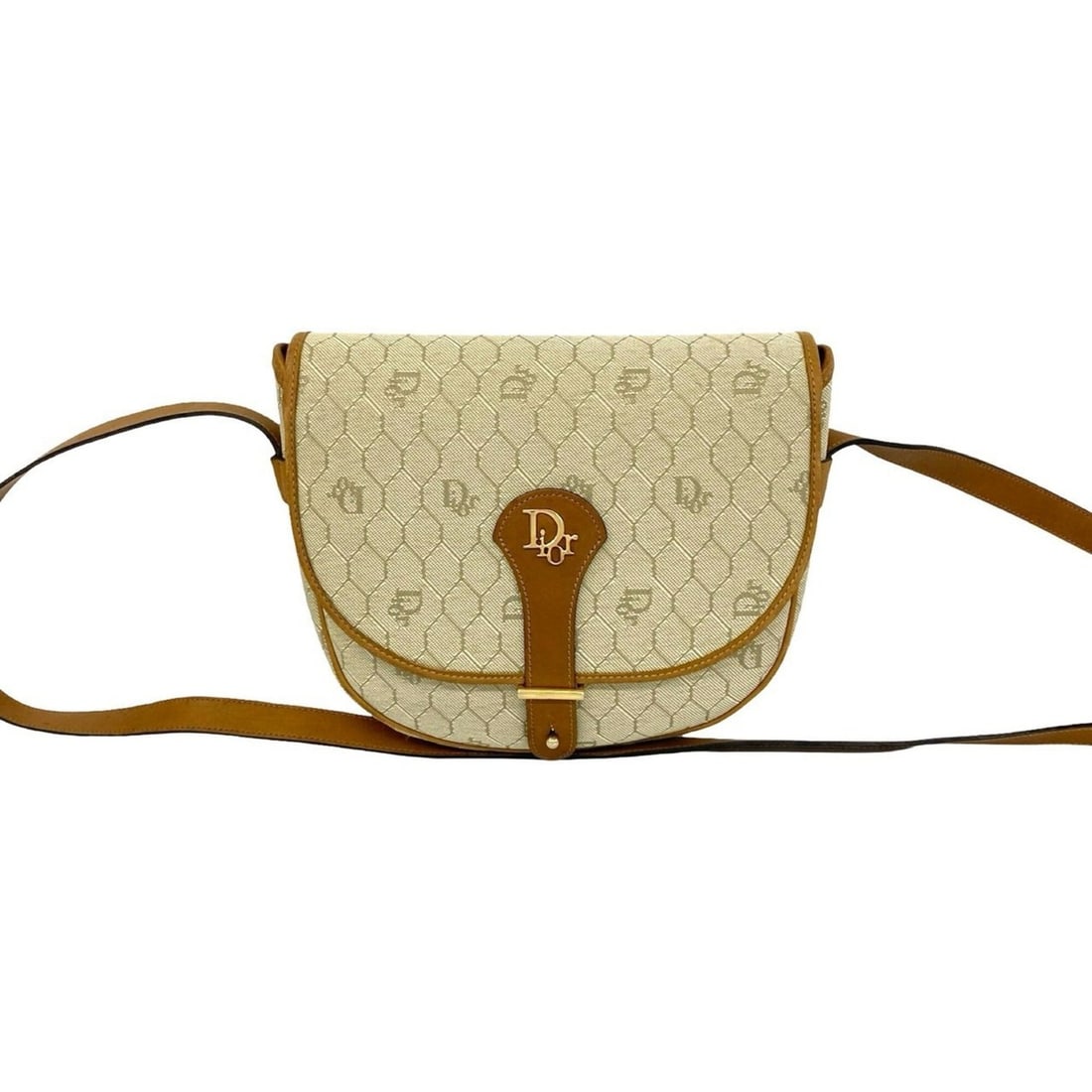 Christian Dior Vintage Honeycomb Pattern Logo Hardware Leather Mini Shoulder Bag Khaki Brown 75358: --- Catalog ---Category: SizeSize (HxWxD): 19cm x 20cm x 6cm / 7.48'' x 7.87'' x 2.36''Category: DesignType: Shoulder bagColor: Brown, KhakiGender: WomenMaterial: Leather , PVC Category: GeneralBrand: