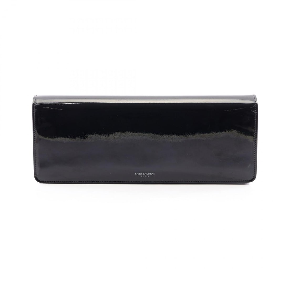 Yves Saint Laurent Saint Laurent Paris Baguette Handbag, Pouch, Second Bag, Clutch Patent Leather,: --- Catalog ---Category: SizeSize (HxWxD): 11cm x 28cm x 3cm / 4.33'' x 11.02'' x 1.18''Category: DesignType: Clutch bag, Handbag, PouchColor: BlackGender: WomenMaterial: Patent leather Category: Gene