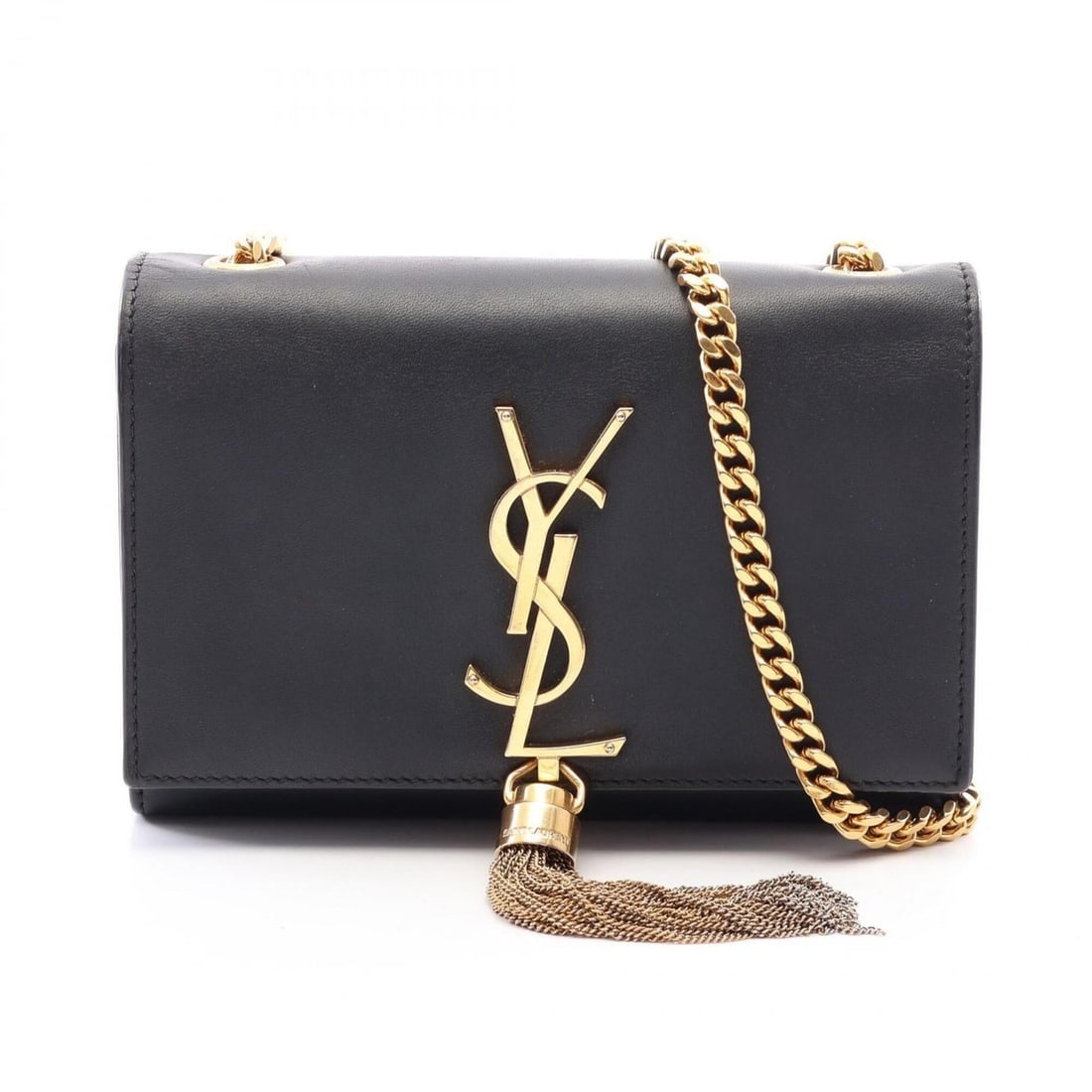 Yves Saint Laurent Saint Laurent Paris Kate Monogram Shoulder Bag/Handbag, Leather, Women's, Black, (1 of 13)