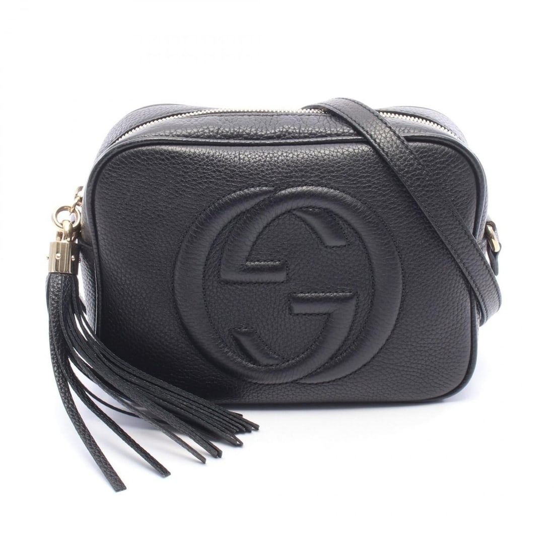 Gucci Soho Disco Bag, Shoulder Bag/Handbag, Leather, Women's, Black, 308364: --- Catalog ---Category: SizeSize (HxWxD): 15cm x 20cm x 7cm / 5.9'' x 7.87'' x 2.75''Category: DesignType: Handbag, Shoulder bagColor: BlackGender: WomenMaterial: Leather Category: GeneralMPN: 308364