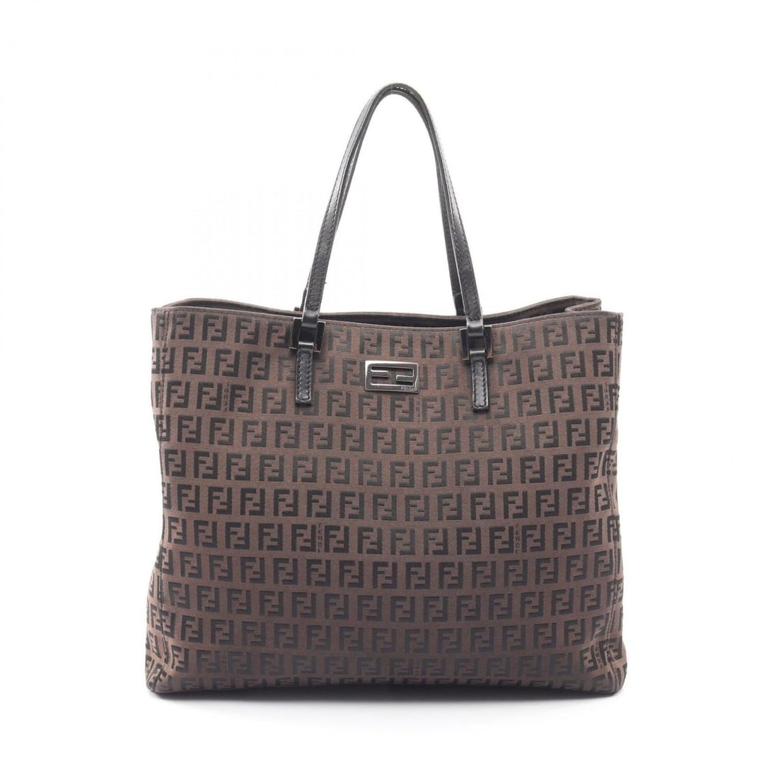 Fendi Zucchino Tote Bag Handbag Canvas Leather Women's Gray/Black 8BH133: --- Catalog ---Category: SizeSize (HxWxD): 27cm x 30cm x 7.5cm / 10.62'' x 11.81'' x 2.95''Category: DesignType: Handbag, Tote bagColor: Black, GrayGender: WomenMaterial: Canvas , Leather Category: Ge