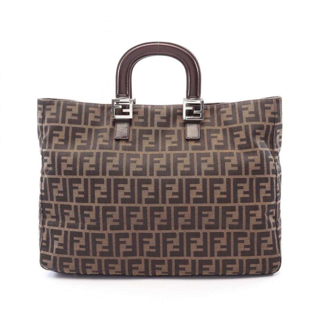 Fendi Zucca Tote Bag Handbag Canvas Leather Women's Brown: --- Catalog ---Category: SizeSize (HxWxD): 31cm x 41cm x 15cm / 12.2'' x 16.14'' x 5.9''Category: DesignType: Handbag, Tote bagColor: BrownGender: WomenMaterial: Canvas , Leather Category: GeneralBran