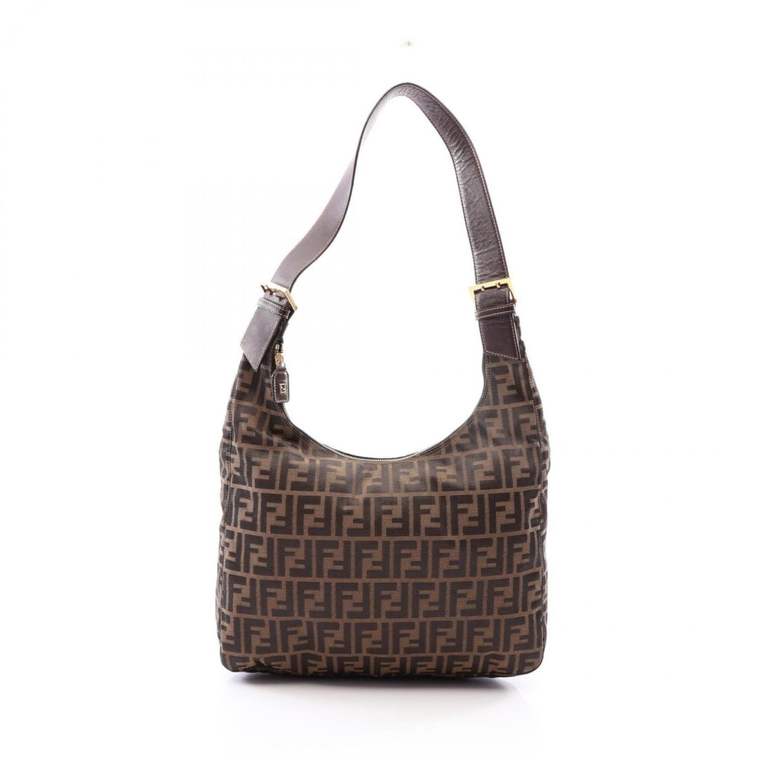 Fendi Zucca Shoulder Bag/Handbag, Canvas and Leather, Women's, Brown: --- Catalog ---Category: SizeSize (HxWxD): 26cm x 34cm x 10cm / 10.23'' x 13.38'' x 3.93''Category: DesignType: Handbag, Shoulder bagColor: BrownGender: WomenMaterial: Canvas , Leather Category: Gener