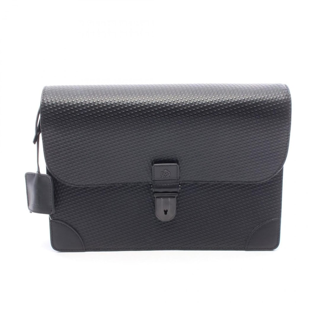 Dunhill Men's Leather Clutch Bag/Handbag (Black): --- Catalog ---Category: SizeSize (HxWxD): 19cm x 26.5cm x 6cm / 7.48'' x 10.43'' x 2.36''Category: DesignType: Clutch bagColor: BlackGender: MenMaterial: Leather Category: GeneralBrand: Dunhill--- It