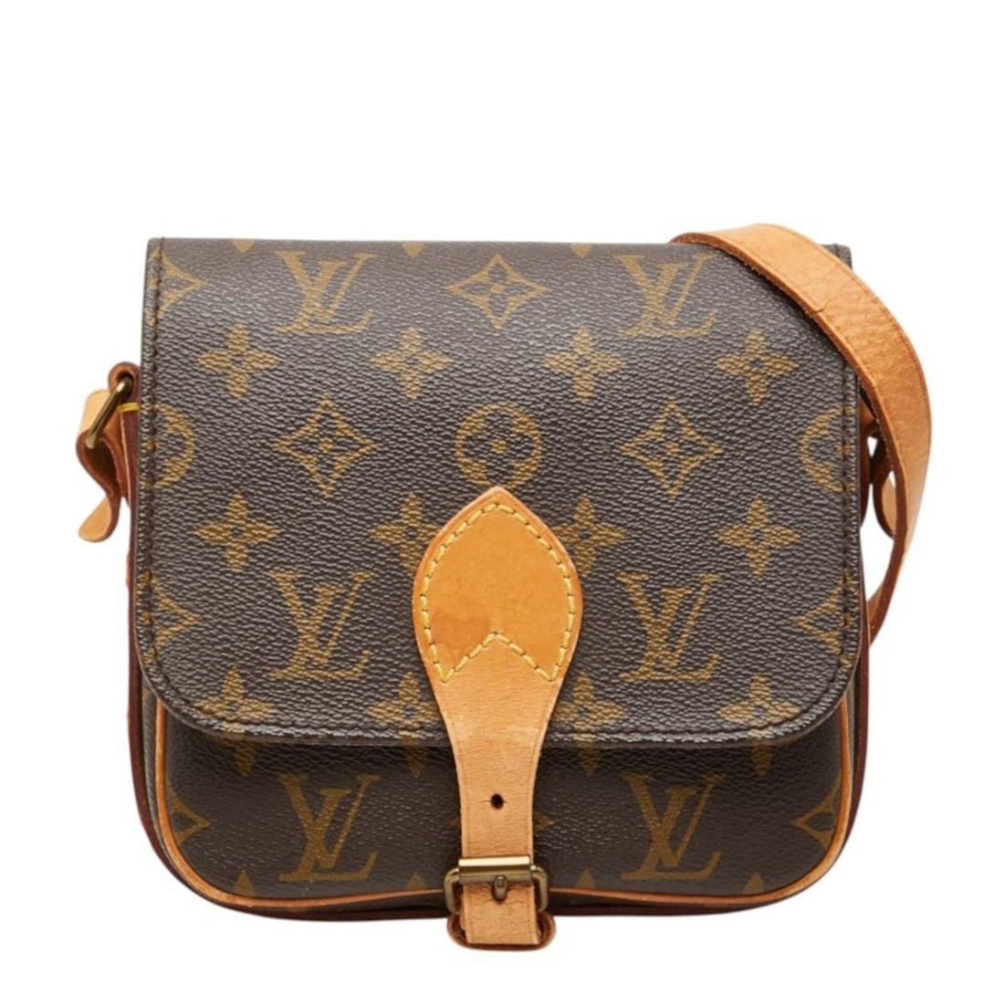 Louis Vuitton Monogram Mini Cartouchiere Crossbody Shoulder Bag M51254 Brown Leather Women's LOUIS: --- Catalog ---Category: SizeSize (HxWxD): 16cm x 16.5cm x 5cm / 6.29'' x 6.49'' x 1.96''Category: DesignType: Shoulder bagColor: BrownGender: WomenMaterial: PVC , Leather Category: GeneralBrand: Loui